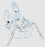 andromorph arthropod_abdomen crotch_tentacles genitals intersex intersex/male male penetration penis tentacle_penetration tentacles unusual_anatomy unusual_genitalia unusual_penis bigwetslapper hollow_knight team_cherry hollow_knight_(character) pale_king_(hollow_knight) pure_vessel_(hollow_knight) arthropod insect hi_res father_(lore) father_and_child_(lore) incest_(lore) parent_(lore) parent_and_child_(lore)