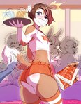 5_fingers anthro anthro_focus beer_mug big_butt black_nose blue_eyes blush bottomwear brown_body brown_fur brown_hair butt butt_slap clothing disembodied_hand femboy fingers fur glass hair hotpants inner_ear_fluff male male_focus midriff motion_lines one_eye_closed open_mouth orange_bottomwear orange_clothing orange_shorts pupils shirt shorts slap solo_focus spanking surprised tank_top thick_thighs topwear tuft water white_body white_clothing white_fur white_inner_ear white_shirt white_tank_top white_topwear tokifuji femboy_hooters milo_stefferson canid canine fox lagomorph leporid mammal rabbit 2025 hi_res