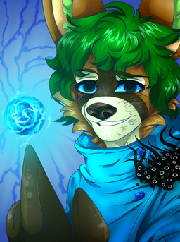 anthro green_hair hair magic simple_background solo tendrils trypophobia conditional_dnp slates1n jujutsu_kaisen deer hybrid mammal absurd_res hi_res meme