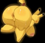 anthro anthrofied anus areola bent_over big_breasts big_butt bodily_fluids breasts butt butt_focus female genitals huge_butt nipples nude pussy solo sweat sweaty_butt thick_thighs yellow_body yellow_skin darky nintendo pokemon generation_1_pokemon pikachu pokemon_(species) hi_res