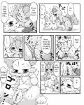 canid canine censored comic duo english_text erection female fennekin feral generation_1_pokemon generation_6_pokemon genitals greyscale halloween hi_res holidays kemono male male/female mammal monochrome multi_tail nintendo nude penis pokemon pokemon_(species) pussy sex simple_background tail text translated vulpix wahitouppe