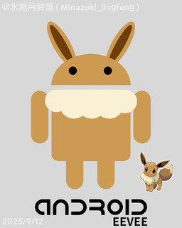 duo feral logo machine parody simple_background solo minazuki_lingfeng android_(os) google nintendo pokemon bugdroid eevee generation_1_pokemon pokemon_(species) robot 2025 4:5 dated hi_res icon meme
