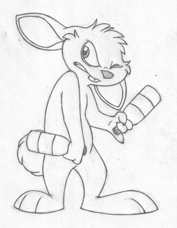 alcohol angry anthro barefoot beverage biped bottle buckteeth container drunk dual_wielding eye_bags featureless_crotch feet front_view holding_bottle holding_container holding_object holding_weapon looking_away looking_back male nude one_eye_closed solo standing substance_intoxication teeth uhoh weapon young young_anthro young_male mizzyam maxy lagomorph leporid mammal rabbit graphite_(artwork) greyscale hi_res monochrome traditional_media_(artwork)