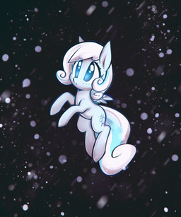 blue_eyes cutie_mark dark eyelashes feathered_wings feathers female hair makeup mascara multicolored_hair particles simple_background snow snowing solo two_tone_hair white_hair wings mirroredsea hasbro my_little_pony mythology fan_character snowdrop_(character) equid equine mammal mythological_creature mythological_equine pegasus 2018 absurd_res full-length_portrait hi_res portrait