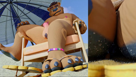 anthro asphyxiation balls bdsm beach clothing dirty dirty_feet dominant dominant_male duo extreme_size_difference faraday_(stella-nexus) feet flip_flops foot_fetish foot_focus footwear genitals male male/male micro nipples paws penis samuel_(fairly) sandals shoes size_difference sound_effects stella-nexus submissive submissive_male throbbing throbbing_penis fairly sound_warning bear bovid canid canine caprine goat hybrid mammal 16:9 3d_(artwork) 3d_animation animated digital_media_(artwork) hi_res sound webm widescreen