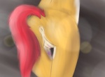 anus butt female genitals heart_symbol nude presenting presenting_hindquarters pussy raised_tail rear_view solo tail vixy_(artist) hasbro my_little_pony vixy_hooves equid equine horse mammal pony