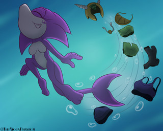 air_bubble anthro armor belt biped black_clothing black_panties black_underwear blue_body blue_eyes bra breasts clothing countershade_face countershade_torso countershading discarded_clothing featureless_breasts female fin fish_tail green_clothing grin happy headgear helmet medium_breasts nude panties plantigrade smile solo swimming tail tail_fin teeth underwater underwear water white_body white_countershading shadowwalk archie_comics sega sonic_the_hedgehog_(archie) sonic_the_hedgehog_(comics) sonic_the_hedgehog_(series) echo_the_dolphin aquatic cetacean dolphin mammal toothed_whale 2025 5:4 hi_res
