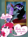 blush dialogue duo eye_mist fangs female feral fur grin hair horn infatuation male multicolored_hair painting pink_hair portrait_(object) smile smoking_eyes teeth text two_tone_hair wall_art white_body white_fur plumsweet friendship_is_magic hasbro my_little_pony mythology king_sombra_(mlp) pinkie_pie_(mlp) earth_pony equid equine horse mammal mythological_creature mythological_equine pony unicorn 2013 english_text half-length_portrait portrait