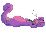 ambiguous_gender curled_tail feral hand_on_chest kerchief male scarf sleeping solo tail soothingbunny nintendo pokemon lips_(soursylveon) generation_6_pokemon goodra pokemon_(species) 4:3 hi_res