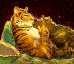 abs bed bedroom biceps black_fur blanket brown_fur canine couple covers cuddling feline fur gay green_eyes gripping holding hug interspecies looking_down looking_up lying male mammal muscles nude on_back on_front on_top open_mouth orange_fur pecs pillow plain_background pockyrumz pointy_ears pose raised_arm red_background stare stripes teeth tiger tongue topless whiskers wolf
Rating: Questionable
Score: 13
User: sure-zure
Date: January 04, 2013