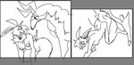 anthro anthro_on_feral bestiality duo female feral genitals male male/female penis tapering_penis guncht nintendo pokemon dijon_(guncht) stromboli_(guncht) eeveelution generation_1_pokemon generation_5_pokemon jolteon pokemon_(species) scolipede black_and_white monochrome sketch trans_(lore) trans_man_(lore) trans_woman_(lore)