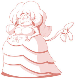 anthro belly belly_gem big_belly clothing cosplay crossover_cosplay dress female gem hair lips obese obese_anthro obese_female overweight overweight_anthro overweight_female solo whiskers chadrocco 20th_century_fox cartoon_network eek!_the_cat fox_kids nelvana steven_universe annabelle_(eek!_the_cat) rose_quartz_universe domestic_cat felid feline felis mammal 2015 absurd_res crossover hi_res monochrome