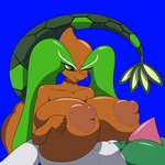 1:1 absurd_res anthro areola big_breasts breasts brown_areola brown_nipples dork_the_gallade duo fan_character fellatio female gallade generation_3_pokemon generation_4_pokemon hi_res huge_breasts humanoid male male/female marshall123x_(artist) milotic nintendo nipples oral penile pokemon pokemon_(species) sex tea_the_milotic