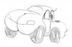 big_butt butt car eyelashes female huge_butt looking_back machine motor_vehicle not_furry solo vehicle windshield_eyes sssonic2 cars_(disney) disney pixar sally_carrera animate_inanimate dire_car dire_machine dire_vehicle living_car living_machine living_vehicle black_and_white monochrome