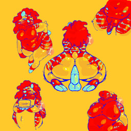 ambiguous_gender anal anthro apron apron_only baking big_breasts big_butt bread breasts brown_body butt clothing cooking dildo food genitals gynomorph hand_on_butt hooves horn intersex multi_nipple nipples nude nude_anthro one_eye_closed orange_body overweight penis sex_toy solo striped_body stripes thick_thighs toffee_(mango_bones) vein veiny_penis wide_hips wink mango_bones bovid bovine cattle mammal 1:1 absurd_res hi_res trans_(lore)