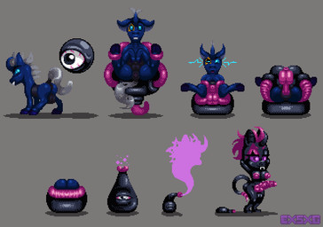 anal anal_penetration anus balls big_breasts big_penis body_horror brainwashing breasts corruption duo genitals male mind_control penetration penis pod sex sprite sprite_art tentacles transformation exkrill friendship_is_magic hasbro mugen my_little_pony fan_character kuromaru changeling_(mlp) demon equid equine genie horse humanoid mammal monster digital_media_(artwork) pixel_(artwork) sequence