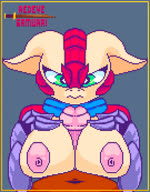 animal_genitalia animal_penis anthro armor big_breasts bodily_fluids breast_play breasts clothed clothing cum duo equine_genitalia equine_penis erection female genital_fluids genitals green_eyes male male/female nipples nude open_mouth penis pixelated red_body sex simple_background titfuck redeye_samurai_(artist) arma's_quest arma_(arma's_quest) equid equine horse humanoid mammal animated digital_media_(artwork) hi_res high_framerate no_sound pixel_(artwork) pixel_animation short_playtime webm