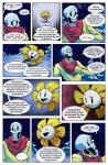 absurd_res animated_skeleton biped bone clothed clothing comic duo elemental_creature english_text flora_fauna flower flowey_the_flower fluffyslipper fur hi_res humanoid male not_furry papyrus_(undertale) plant skeleton text undead undertale undertale_(series)