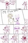 anthro bdsm collar crossgender dialogue dominant dominant_male eye_patch eyewear female heart_symbol hook humor leash machine male mtf_crossgender petplay roleplay smile solo submissive submissive_female text the_weaver five_nights_at_freddy's scottgames bonnie_(fnaf) foxy_(fnaf) freddy_(fnaf) weaver_bonnie animatronic lagomorph leporid mammal rabbit robot 2014 2:3 english_text hi_res