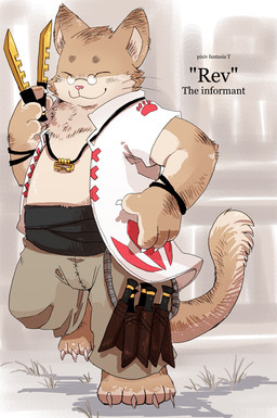 anthro bottomwear clothing eyes_closed eyewear glasses humanoid_hands male overweight overweight_anthro overweight_male pants shirt solo text topwear shirokumaou domestic_cat felid feline felis mammal 2015