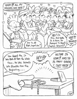 adolescent anthro back_wings bottomwear box breasts cloth clothed clothed_anthro clothed_female clothing container covering covering_self cowboy_hat cowboy_outfit crop_top cutie_mark dialogue disappearing dissapear dressing_self escape eyelashes female floating_heart freckled_face freckles fully_clothed fully_clothed_anthro fully_clothed_female furniture group group_hug hat headgear headwear hoodie hooves horn hug hugging_another jacket male missing panties partially_clothed_anthro partially_clothed_female partially_clothed_male pleated_skirt rope shirt shorts skirt spandex spandex_shorts speech_bubble sweater sweater_vest table text tight_bottomwear tight_clothing tight_shorts topwear underwear unguligrade unicorn_horn vanishing vest wings young circe_(artist) friendship_is_magic hasbro my_little_pony mythology applejack_(mlp) fluttershy_(mlp) mane_six_(mlp) pinkie_pie_(mlp) rainbow_dash_(mlp) rarity_(mlp) spike_(mlp) twilight_sparkle_(mlp) dragon earth_pony equid equine horse mammal mythological_creature mythological_equine mythological_scalie pegasus pony scalie unicorn winged_unicorn black_and_white comic english_text monochrome traditional_media_(artwork)