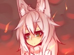 blue_pupils clothed clothing dull_eyes evil_look female fire hair impending_doom inner_ear_fluff long_hair pupils rape_face smile smoke solo sweater topwear tuft where_is_your_god_now white_hair sub-res sub-tan animal_humanoid canid canid_humanoid canine canine_humanoid fox fox_humanoid humanoid mammal mammal_humanoid 2016 portrait reaction_image