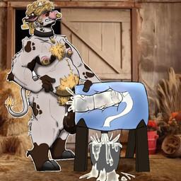anthro balls blush bodily_fluids body_fur breasts cum erection fur genital_fluids genitals hair male nipples nude overweight overweight_anthro penetration penis simple_background solo tail charkin'schamber marcus_(charkinschamber) animal_humanoid bovid bovid_humanoid bovine bovine_humanoid cattle cattle_humanoid humanoid mammal mammal_humanoid 1:1 colored digital_drawing_(artwork) digital_media_(artwork) shaded