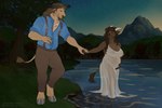 3_fingers anthro anthro_on_anthro barefoot belly big_belly big_breasts bottomwear breasts brown_body brown_fur brown_hair cleavage clothed clothed_anthro clothed_female clothed_male clothing dress duo feet female fingers fur hair hand_holding hooves husband_and_wife inbreeding incest_marriage male male/female married_couple mountain nature nipples outside pants partially_submerged pond pregnant pregnant_anthro pregnant_female shirt smile standing_in_water sunset suspenders tail tan_body tan_fur topwear translucent translucent_clothing translucent_dress water wet wet_clothing wet_dress untruthful blizzard_entertainment warcraft drenan_(benrioteworks) lyrah_(benrioteworks) bovid bovine mammal tauren 2025 3:2 signature story story_in_description daughter_(lore) father_(lore) father_and_child_(lore) father_and_daughter_(lore) incest_(lore) parent_(lore) parent_and_child_(lore) parent_and_daughter_(lore)