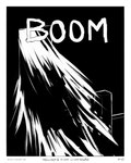 bed bed_frame black_background boom border broken_window furniture shaking simple_background sound_effects spraying_water water window zero_pictured sharkinthepark 2025 4:5 absurd_res animated animated_comic black_and_white comic hi_res monochrome short_playtime