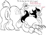 anus big_anus big_butt big_penis butt duo feral gaping gaping_anus genitals huge_anus huge_butt hyper hyper_anus male male/male penis puffy_anus text nightmare-arts friendship_is_magic hasbro my_little_pony king_sombra_(mlp) troubleshoes_(mlp) equid equine horse mammal umbrum english_text