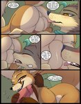 2022 69_position animal_genitalia animal_penis backsack ball_sniffing balls base_three_layout big_balls blockage_(layout) blush bodily_fluids brown_body brown_fur butt canid canine canine_genitalia canine_penis comic crotch_sniffing dialogue drooling duo english_text erection fennec_fox four_frame_image fox fur genitals handjob hi_res horizontal_blockage kuroodod male male/male mammal musk open_mouth oral penile penis perineum pink_penis profanity saliva saliva_string sam_(changing_fates) sex small_but_hung smile sniffing text three_row_layout tongue tongue_out true_fox two-handed_handjob white_balls white_perineum wrath_(changing_fates)