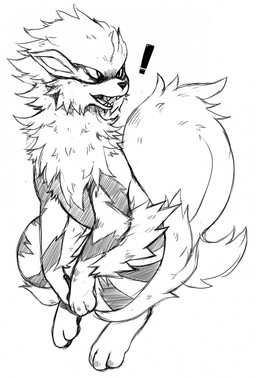 3_toes exclamation_point feet feral fluffy fluffy_tail open_mouth simple_background snout solo tail teeth toes tongue white_background nekojiima nintendo pokemon arcanine generation_1_pokemon pokemon_(species) 2015 greyscale hi_res monochrome