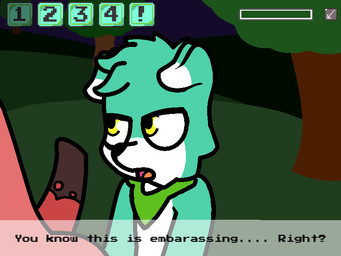 animal_genitalia animal_penis anthro anthro_on_feral bestiality big_eyes biped black_nose dialogue dipstick_ears dipstick_penis duo ear_markings ellipsis equine_genitalia equine_penis feral floppy_ears fur gameplay gameplay_mechanics genitals grass green_body green_fur green_kerchief head_tuft hill imminent_sex kerchief kerchief_only looking_at_another male male/male multicolored_body multicolored_ears multicolored_fur open_mouth outline outside penis plant progress_bar question question_mark snout standing text throbbing throbbing_penis tongue tree tuft two_tone_body two_tone_fur user_interface white_body white_fur white_sclera yellow_eyes wingsprite banned_from_equestria friendship_is_magic hasbro my_little_pony big_brian mint_(wingsprite) canid canine canis earth_pony equid equine horse hybrid mammal pony wolf wolfdog 2025 4:3 aliasing animated digital_drawing_(artwork) digital_media_(artwork) english_text loop