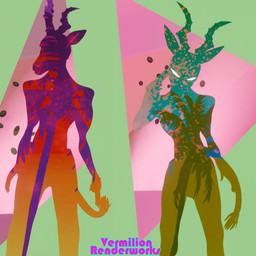 anthro clothed clothing glowing glowing_eyes gun handgun looking_at_viewer male male_anthro paint_splatter pistol pointing_gun_at_self ranged_weapon silhouette silhouette_background solo standing topless topless_anthro topless_male weapon vermilionrenderworks beastars melon_(beastars) antelope bovid felid gazelle hybrid leopard mammal pantherine 1:1 absurd_res hi_res