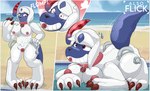 absol absurd_res alsoflick animate_inanimate anthro ariannaaltomare blowup_doll breasts female feral generation_3_pokemon hi_res inflatable inflation living_inflatable nintendo nipples permagrin pokemon pokemon_(species) pool_toy sex_toy transformation
