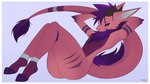 anthro big_butt blue_eyes border butt exhibitionism femboy fluffly lying male nude paws solo tail thick_thighs white_border nekosteck mythology kaiko_(kaikohoshi) dragon mythological_creature mythological_scalie nardoragon scalie 16:9 hi_res widescreen