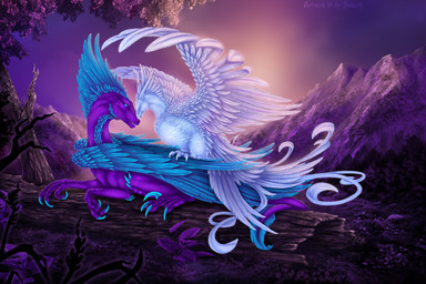 ambiguous_gender blue_body blue_eyes blue_feathers claws detailed_background duo feathers feral log lying moss outside plant purple_body purple_scales scales tail white_body white_feathers wood selianth mythology avian bird dragon feathered_dragon feathered_scalie mythological_creature mythological_scalie scalie 2019 3:2 digital_media_(artwork) hi_res