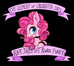 2014 abuse alpha_channel bdsm blood blue_eyes blush bodily_fluids bondage bound bruised chain collar earth_pony english_text equid equine female forced friendship_is_magic hair hasbro horse looking_at_viewer mammal my_little_pony open_mouth pink_hair pinkie_pie_(mlp) plumsweet pony rape smile solo submissive submissive_female text third-party_edit tongue vodkaroo