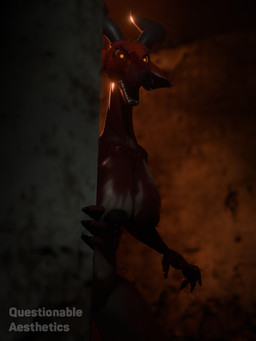 4_fingers anthro basement belly big_nipples black_horn blood blood_on_breasts blood_on_chest blood_on_face bodily_fluids creepy female fingers horn looking_at_viewer nipples nude open_mouth red_body solo standing tall teeth white_belly questionable_aesthetics_(artist) questionable_aesthetics_(modeler) crimson_fiend_(questionable_aesthetics) canid canine canine_demon demon hybrid mammal 3:4 3d_(artwork) absurd_res blender_(artwork) blender_cycles_(artwork) digital_media_(artwork) hi_res