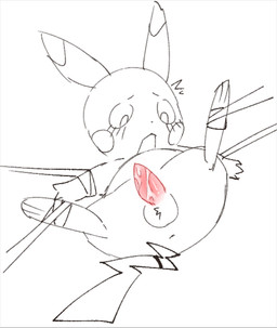 anus balls biped bipedal_feral bodily_fluids feral genital_fluids genitals low-angle_view male penis precum solo tapering_penis kirichiiii nintendo pokemon generation_1_pokemon pikachu pokemon_(species) 2024 digital_drawing_(artwork) digital_media_(artwork) sketch spot_color