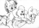 2013 anus applejack_(mlp) bite blush bound cutie_mark duo ear_piercing equine female feral freckles friendship_is_magic hat horse lesbian lying monochrome my_little_pony on_back one_eye_closed pegasus piercing pony punk-pegasus pussy pussy_juice rainbow_dash_(mlp) sleeping traditional_media wings
Rating: Explicit
Score: 0
User: Falord
Date: August 09, 2013