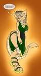 2019 aakashi anthro big_breasts breasts clothed clothing comic curvy_figure dragon dress english_text eyes_closed female fur fur_growth gender_transformation growth hair mid_transformation mythological_creature mythological_scalie mythology orange_background scalie simple_background small_waist smile solo speech_bubble tail tan_body tan_fur tan_hair text thinking transformation white_body white_skin wide_hips