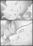 2_tails ambiguous_gender bodily_fluids body_in_mouth buizel canid canine charizard close-up comic dragon drooling eeveelution english_text fangs feral fur generation_1_pokemon generation_2_pokemon generation_4_pokemon greyscale hi_res macro mammal monochrome multi_tail mustelid mythological_creature mythological_scalie mythology nintendo open_mouth oral_vore partially_inside pikachu pokemon pokemon_(species) rodent s2-freak saliva scalie scared size_difference sky tail teeth text tongue umbreon vore