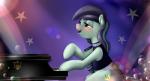 blue_eyes bodily_fluids crying cutie_mark female feral fur grey_body grey_fur hair keyboard_instrument lens_flare multicolored_hair musical_instrument piano playing_music playing_piano solo star tears two_tone_hair saddnesspony friendship_is_magic hasbro my_little_pony coloratura_(mlp) earth_pony equid equine horse mammal pony 2015 absurd_res hi_res