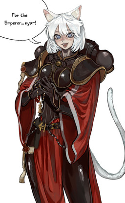 adepta_sororitas animal_ears armor blue_eyes clothed clothed_female clothed_humanoid clothing dialogue female hair looking_at_viewer solo speech_bubble tail text white_hair 101ho warhammer_(franchise) warhammer_40000 animal_humanoid cat_humanoid felid felid_humanoid feline feline_humanoid felinid humanoid mammal mammal_humanoid 2025 english_text hi_res