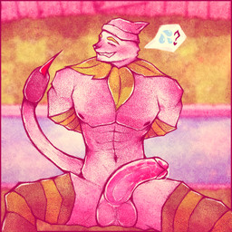 anthro balls barazoku big_penis bodily_fluids cattail_(plant) clothing femboy footwear genital_fluids genitals gloves handwear humanoid_genitalia leaking_precum legwear male male/male muscular muscular_male nipples nude nude_anthro pattern_clothing pattern_footwear pattern_gloves pattern_handwear pattern_legwear pattern_socks pecs penis plant precum smile socks solo striped_clothing striped_footwear striped_gloves striped_handwear striped_socks stripes text theanzelart electronic_arts plants_vs._zombies popcap_games cattail_(pvz) domestic_cat elemental_creature felid feline felis flora_fauna mammal 1:1 english_text hi_res