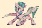 blue_eyes cutie_mark feral green_hair hair hooves male red_eyes smile solo wings imalou hasbro my_little_pony mythology equid equine mammal mythological_creature mythological_equine pegasus 2021 absurd_res digital_media_(artwork) hi_res