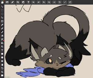 ambiguous_anthro ambiguous_gender anthro ass_up big_butt black_eyes blue_scarf butt ear_tuft horn huge_butt jack-o'_pose long_tail mostly_nude mostly_nude_ambiguous mostly_nude_anthro overweight overweight_ambiguous pose pupils scarf scarf_only short_horn small_horn solo tail tail_tuft thick_thighs tuft yellow_pupils soarfloh syloh_(soarfloh) hi_res