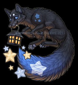 4_toes ambiguous_gender black_background black_body black_fur black_nose blue_body blue_eyes blue_fur bringer claws digitigrade dipstick_tail dream feet feral fluffy fluffy_tail fur lamp lantern looking_aside looking_at_viewer markings mouth_hold multicolored_tail nude outline quadruped shadow-wolf side_view simple_background smile solo star tail tail_markings toes katie_hofgard canid canine canis mammal wolf 2011 detailed watermark