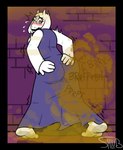 anthro barefoot blush butt clothing dress fart fart_cloud fart_fetish feet female fur solo white_body white_fur pornshlub undertale undertale_(series) toriel boss_monster_(undertale) bovid caprine goat mammal 2023 absurd_res hi_res